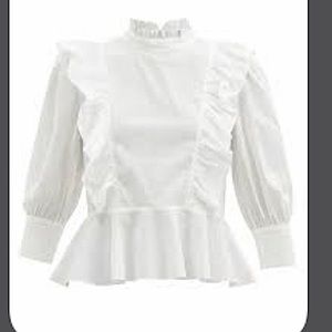 RHODE - Ruffle Trim Blouse - XS